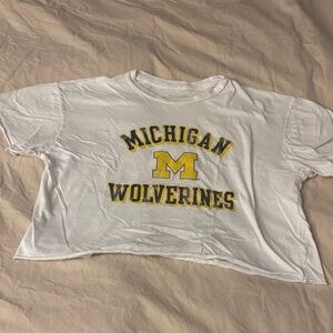 Original Retro Brand White Michigan Wolverines Tee